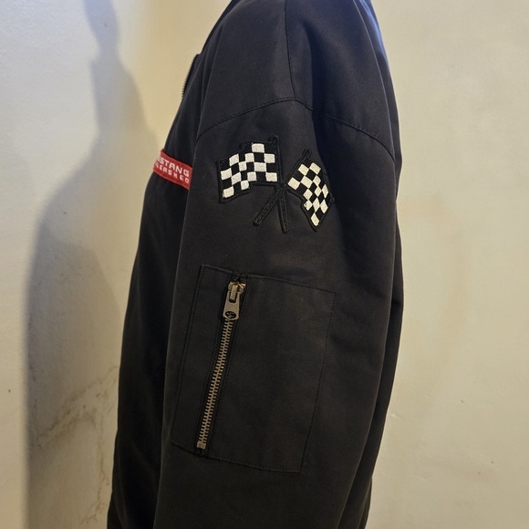 Black 60th Anniversary Mustang Bomber Jacket Size M - Picture 3 of 5
